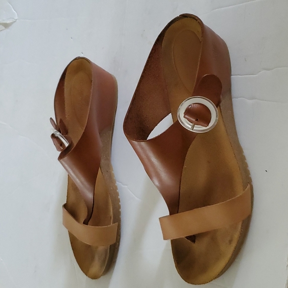 TakeMe Lopaz Too Slide Wedge Thong Sandal Size 10 - Picture 4 of 9